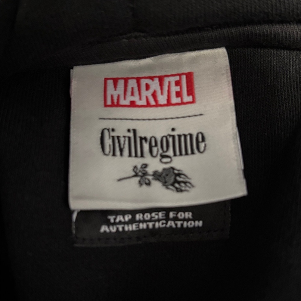 Civil Regime Deadpool Collab Graphic Black Hoodie Size: Large NWT - Picture 7 of 9
